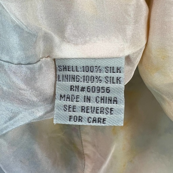 THOM SMITH Vintage Shirt Womens 10 Pink Blue Tie Dye Silk Tank Cami Scoop Neck - Picture 9 of 13